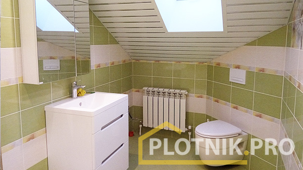 Укладка плитки в санузле в деревянном доме Укладка плитки в санузле в деревянном доме