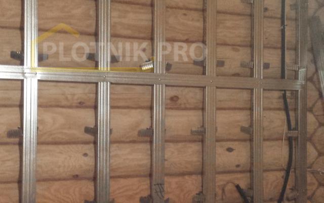 Каркас под гвлв в оцилиндрованном бревне