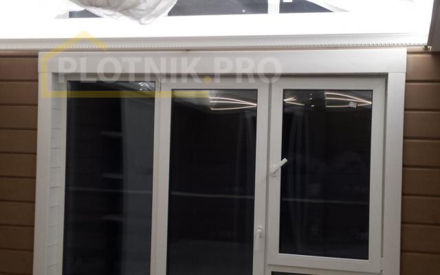 Потолок и откосы из лиственницы