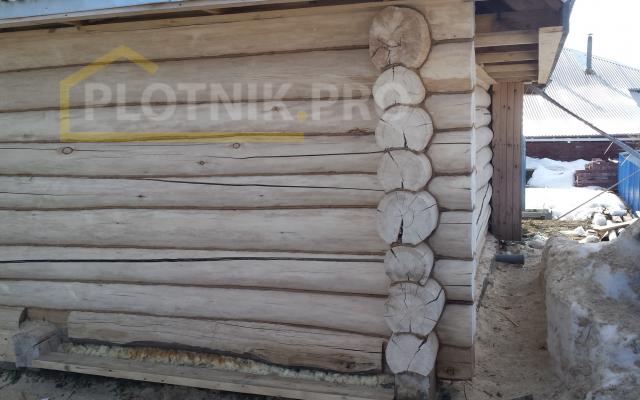 Подготовка сруба под покраску