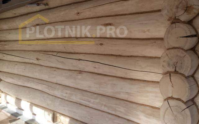 Подготовка сруба под покраску